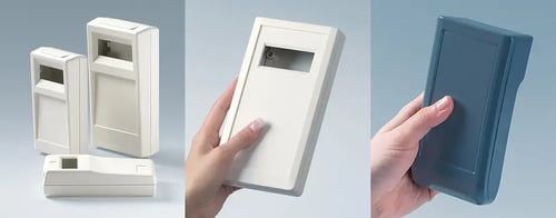 Various handheld enclosures from the standard enclosures range